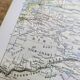 Mongolia, Asia. Geographical map printed in 1900.