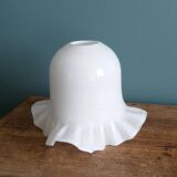 White opaline glass lampshade