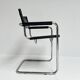 Leather Chairs by Mart Stam and Marcel Breuer, 1970s, Set of 4