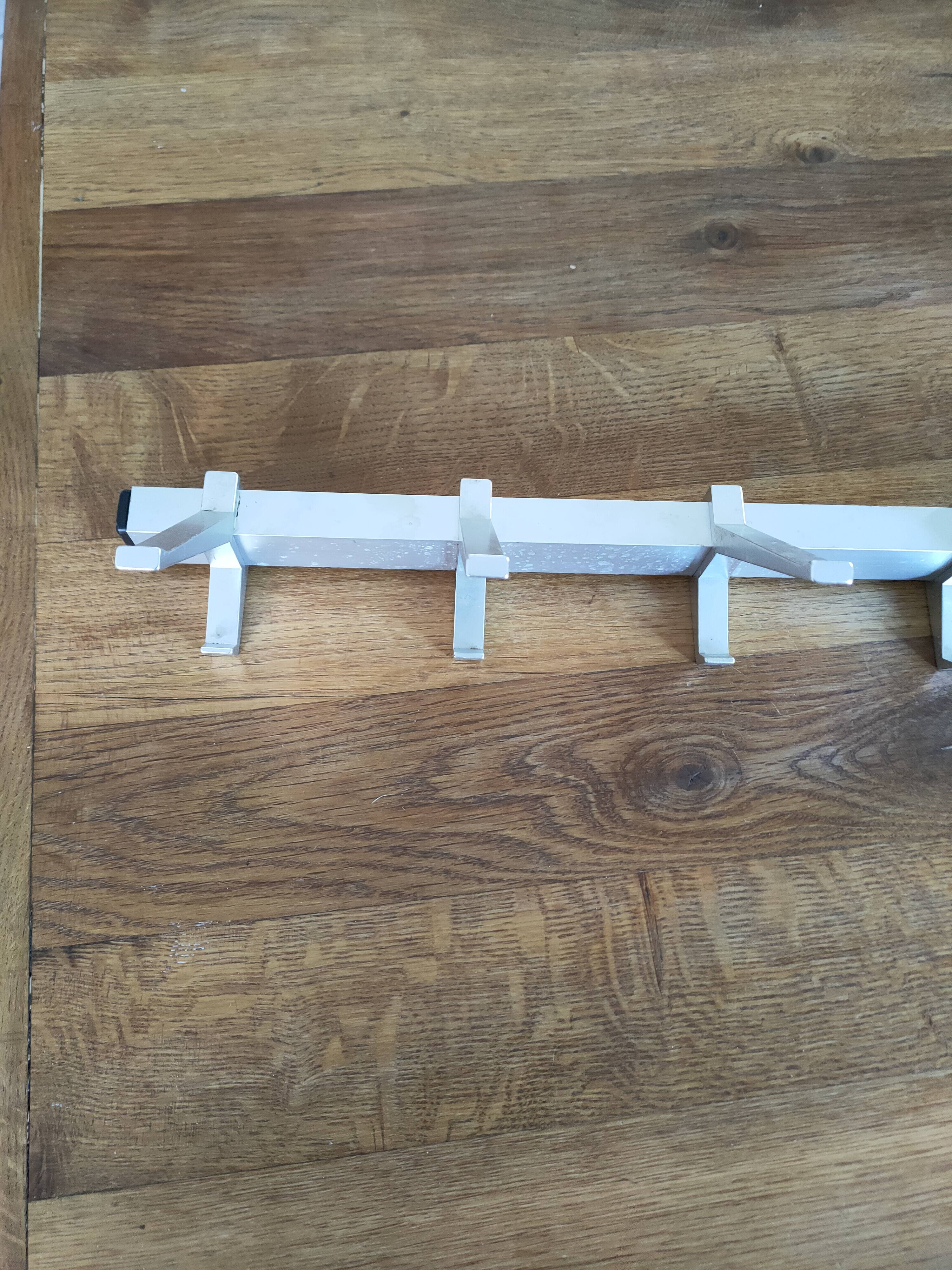 70s aluminum coat rack