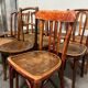 11 antique bistro chairs and a stool (thonet/Fischel/Baumann)
