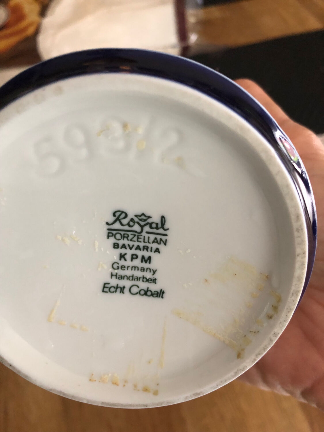 Vintage KPM porcelain vase