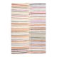 7x9 Mid Century Modern Handmade Striped Vintage Kilim Rug, 184x271Cm