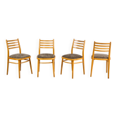 Set of 4 Dining Chairs, by TON, 1960s, Czechoslovakia