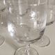 Old crystal foot glasses
