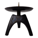 German Brutalist Iron Candleholder, 1960s