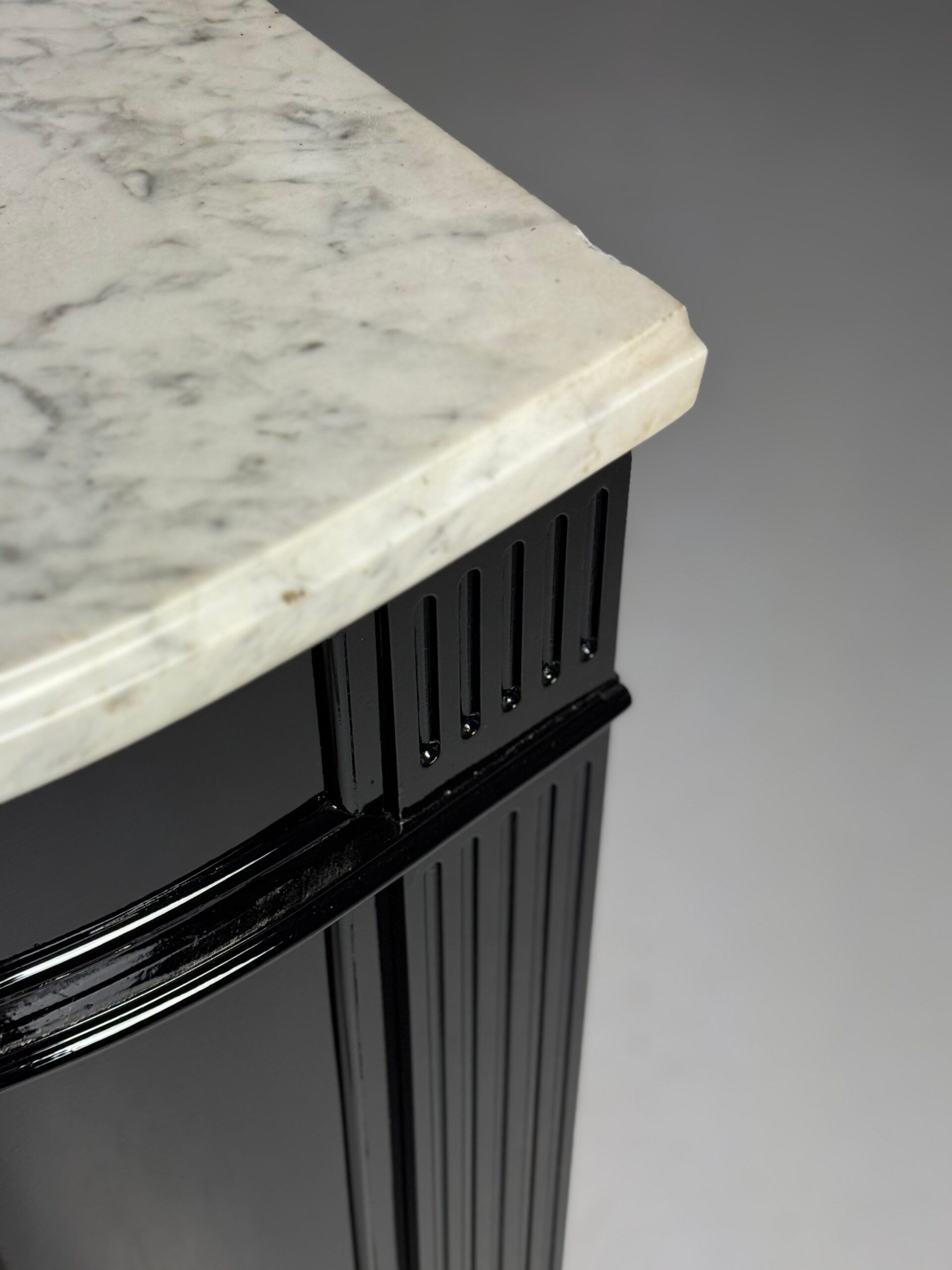 Black Louis XVI style sideboard