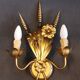 Wheat sheaf wall lamp, italy 1960s