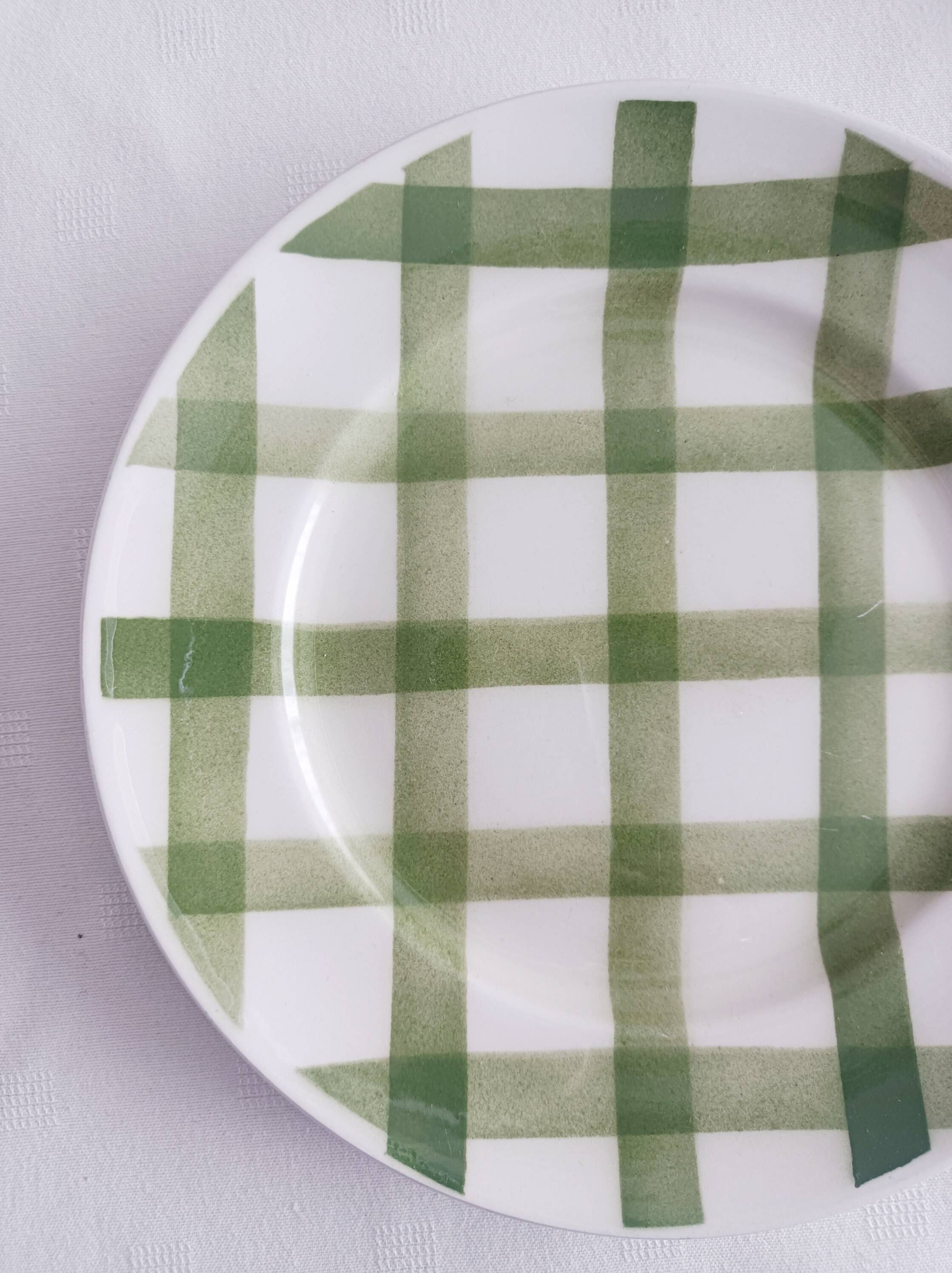 Lot de 5 assiettes à dessert Moulin des loups, Nappe
