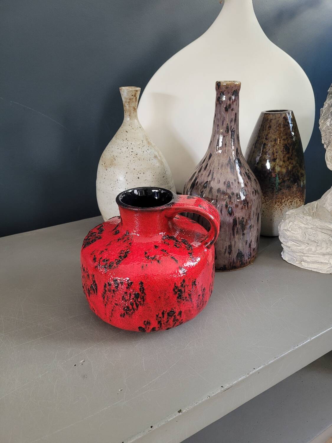 West Germany Handled Vase