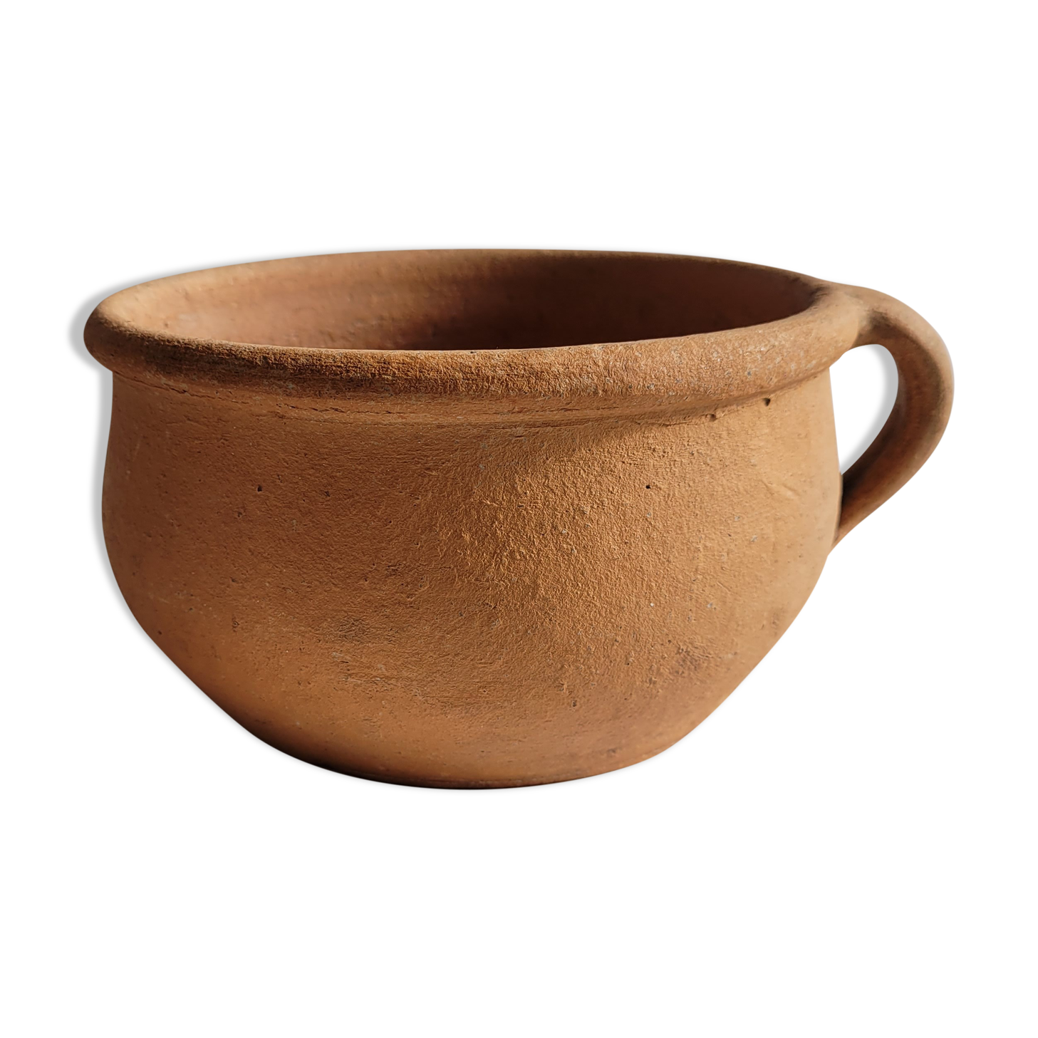 Terracotta handle pot/ pot cover