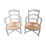 Old pair of Provencal armchairs, Louis XVl