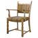 Vintage Danish Solid Oak Brutalist Armchair, Henning Kjærnulf style, 1960s