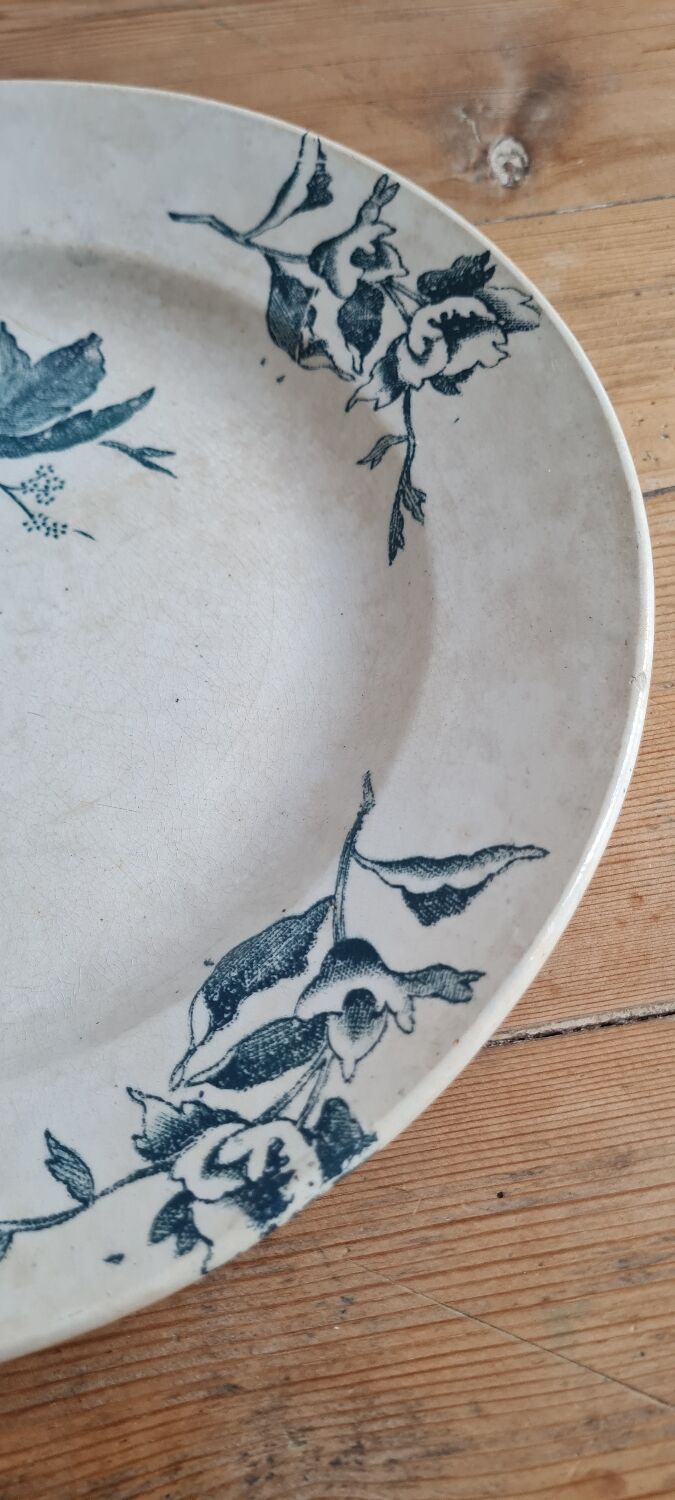 Serving dish in iron earth