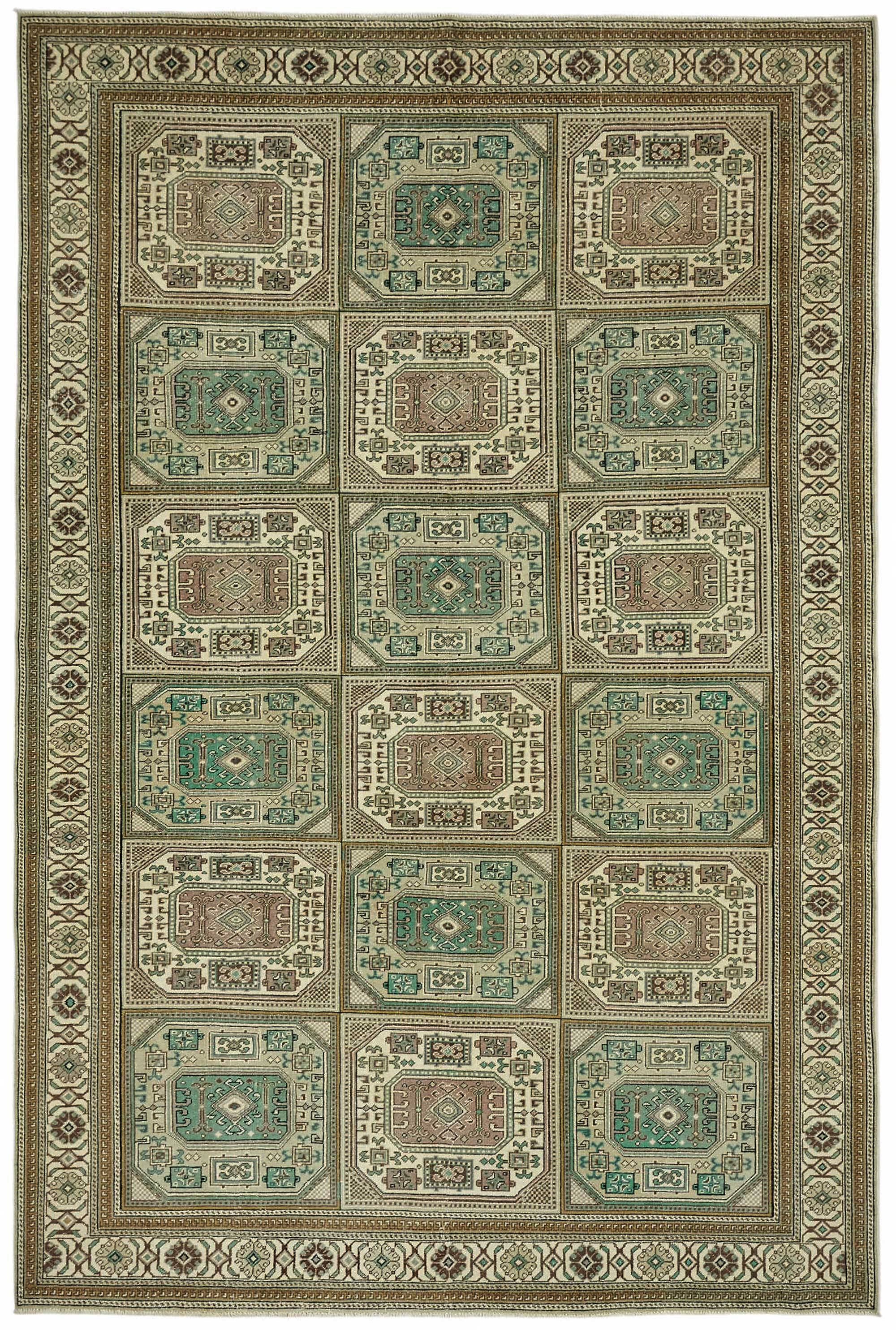 Turkish Wool Vintage Kayseri Rug 193 cm x 300 cm