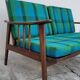 Vintage Scandinavian 2-seater sofa bench - 1950s