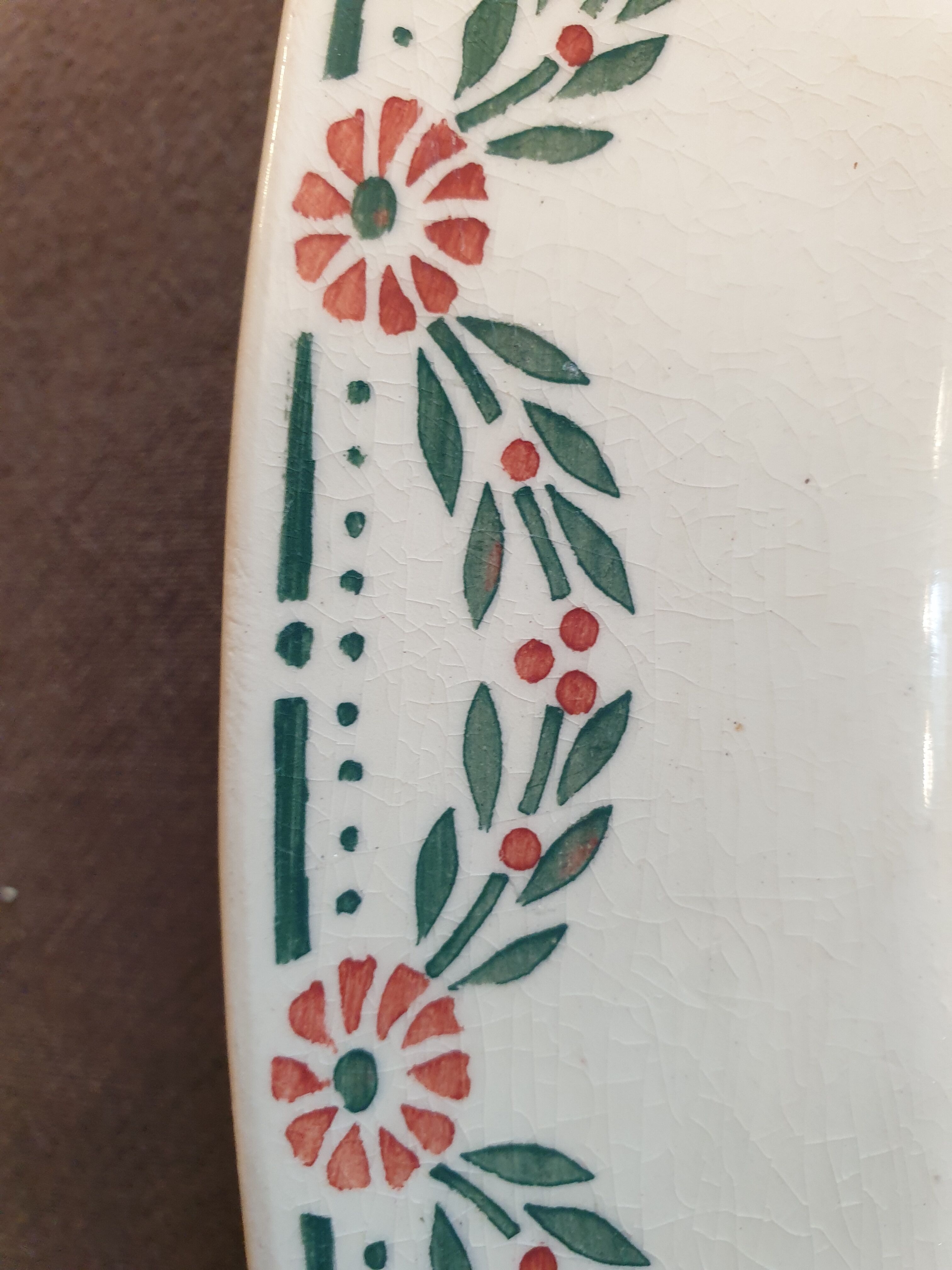 Terre de Fer oval serving dish