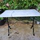 Bistro table in Carrara marble and cast iron circa 1900