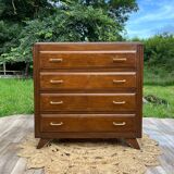 Commode vintage brune