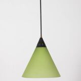 Vintage 60's chandelier in green glass, italian design