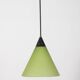 Vintage 60's chandelier in green glass, italian design