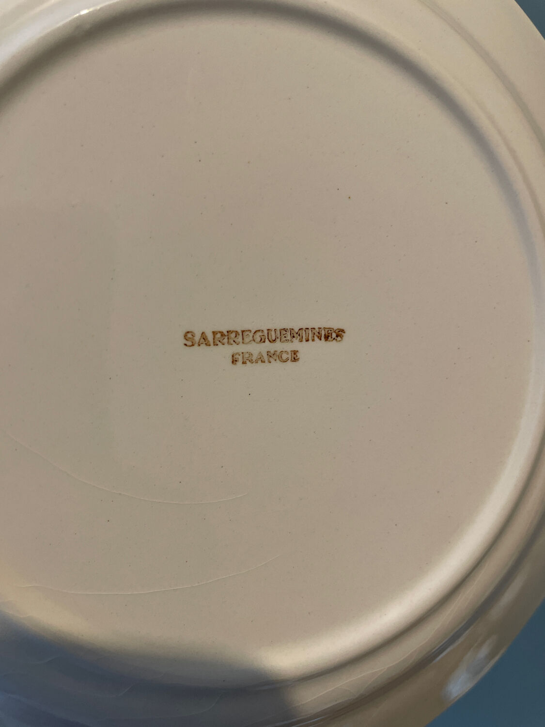 Set of 6 dessert plates Sarreguemines France