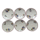 6 flowery bowls