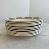 Set of 11 plates Givors France