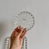 Service de table en verre texturé bullé