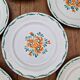 Lot de 7 assiettes plates plus de raviers