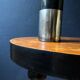 Art Deco side table with walnut burl veneer, France, 1930s.