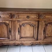 Oak sideboard with 3 doors stamped René Trotel