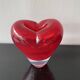 Red Heart Vase Murano attributed to Salviati by Maria Christina Hamel