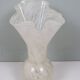 White Murano glass vase, Italy, mouth-blown vintage design