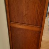 3-door Art Deco Parisian wardrobe and bevelled mirror