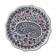 Vintage Gien earthenware plate with "Cashmere" decor