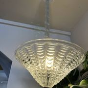 Belle suspension en verre Art Déco