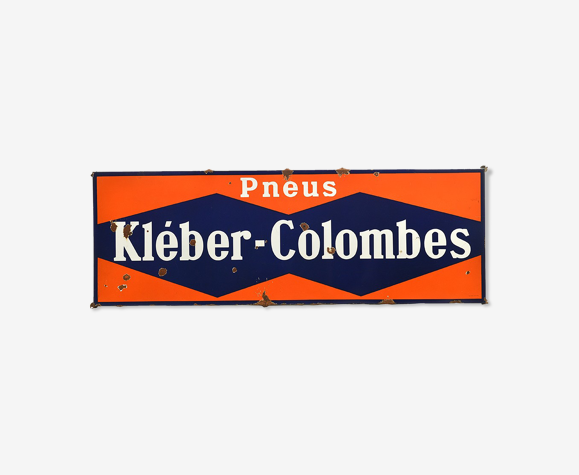 Plaque émaillée publicitaire Kléber-Colombes | Selency