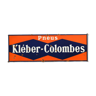 Kléber-Colombes advertising enamelled plate