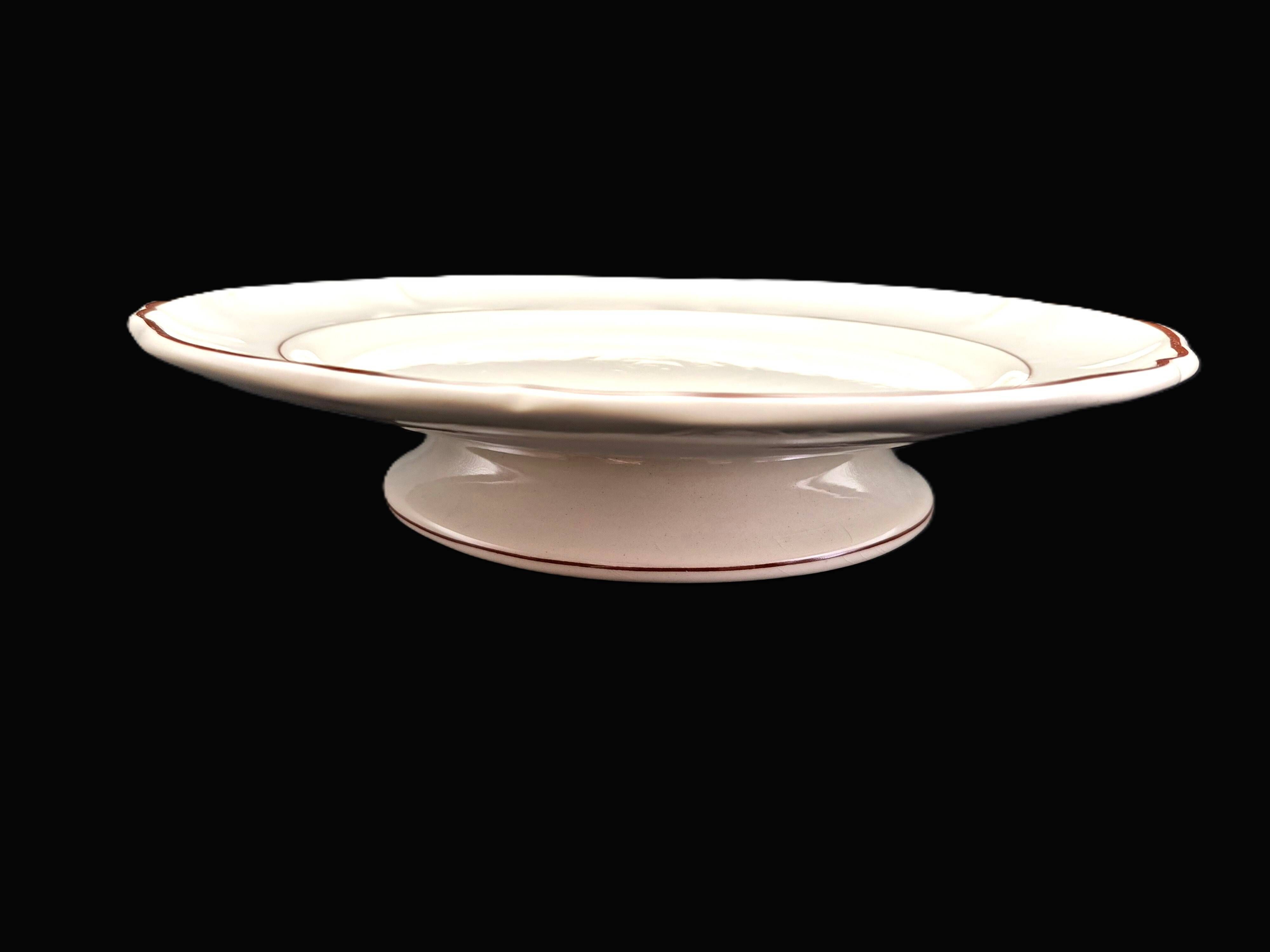 Antique cake stand Villeroy & Boch – Saar, ivory porcelain