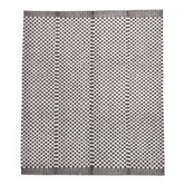 9x10 Checkered Brown White Moroccan Rug, 268x298Cm