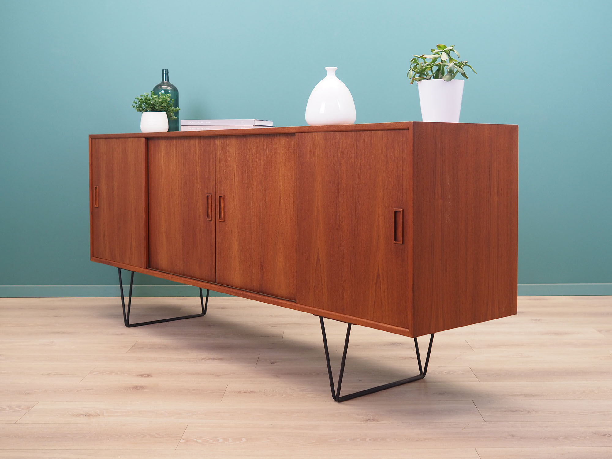 Teak sideboard, Danish design, 1970s, designer: Erik Jensen, production: Westergaards Møbelfabrik