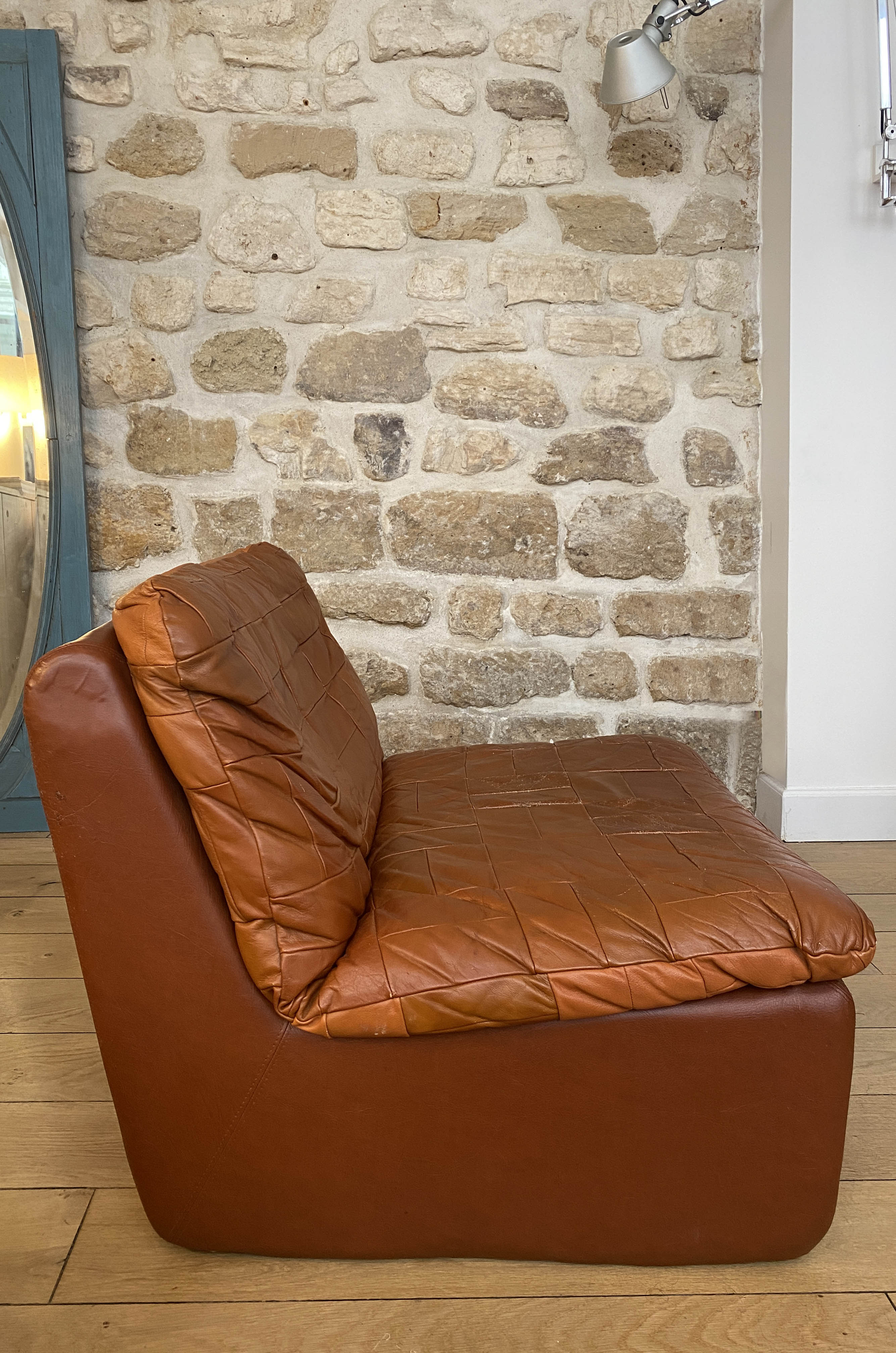 Airborne leather armchair