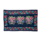 Tapis floral roumain avec un beau design fait à la main en laine