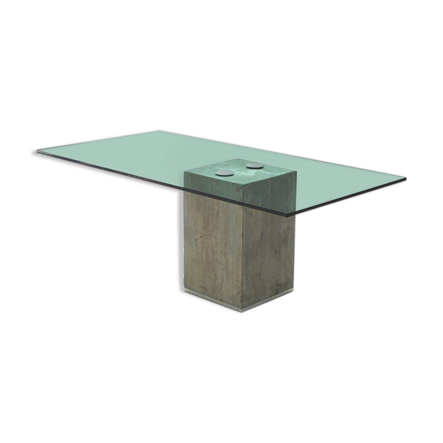 Table à repas en béton, Sergio et Giorgio Saporiti 1970