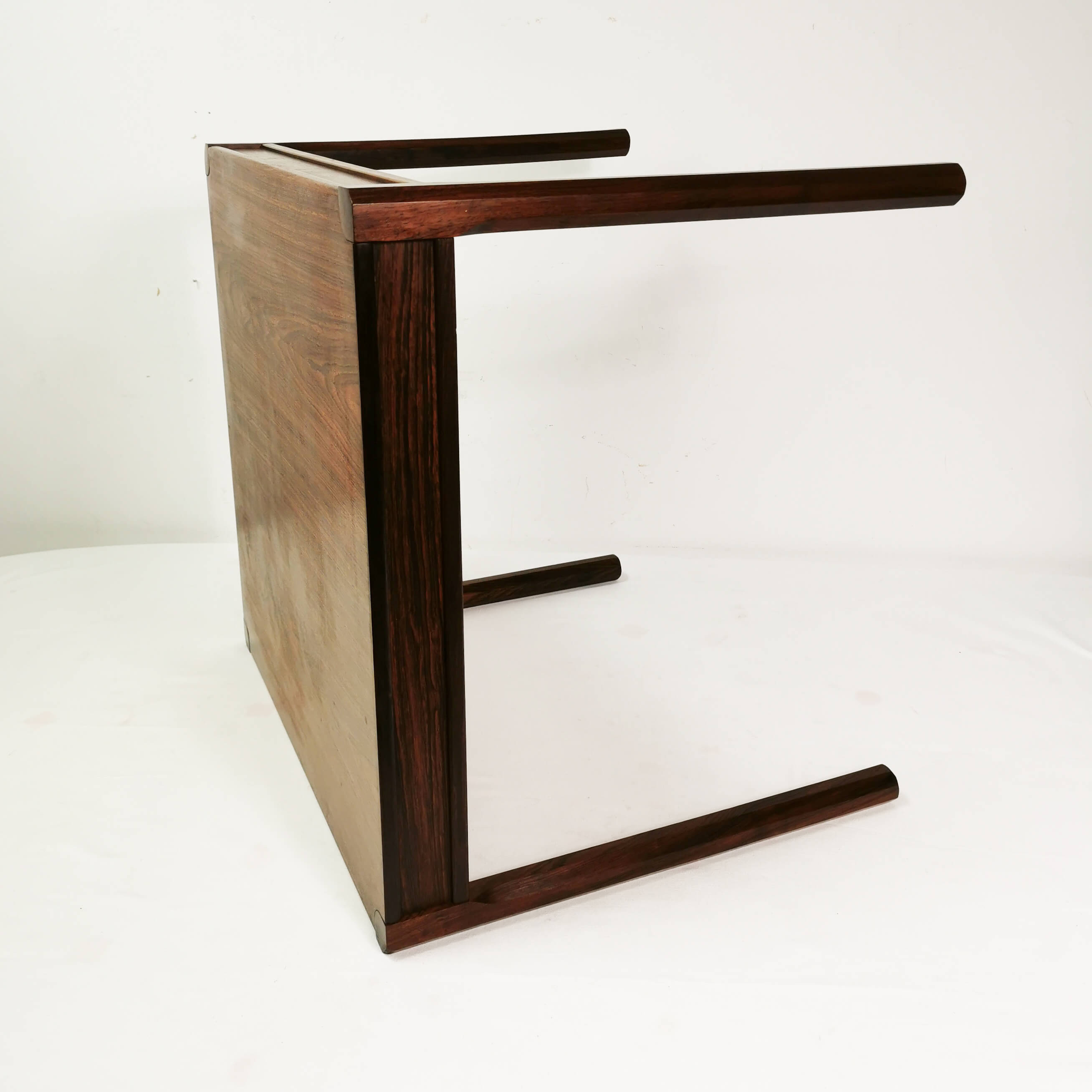 Square rosewood coffee table, Denmark, 1960s