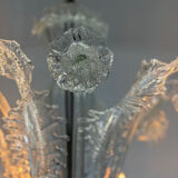 Venetian chandelier in Murano glass, 6 light arms, new electrification, circa 1930.