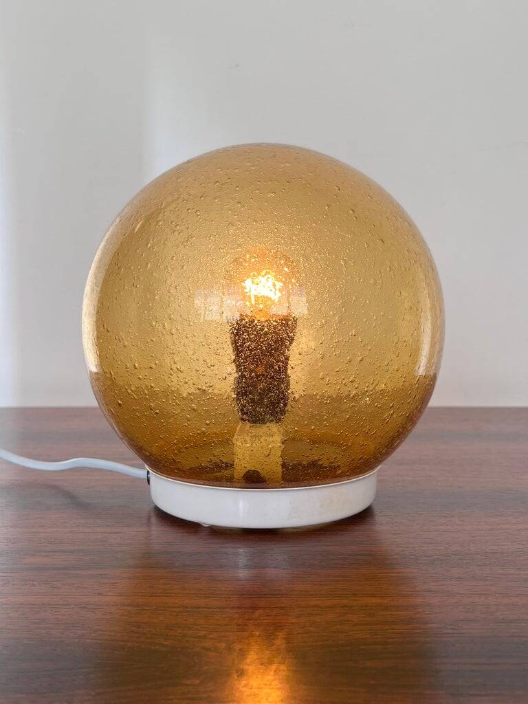 Design mid century artglass Table Lamp, 1980s - Czechoslovakia
