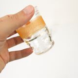 13 glasses with granite liqueurs