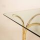 Glass and Brass Table, Italian Manufacture, 1970